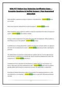 NHA PCT Patient Care Technician Certification Exam  &ndash; Complete Questions & Verified Answers &vert; Pass Guaranteed 2025&sol;2026