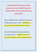 AAOS EMT Eleventh Edition Section 9&colon; EMS  Operations Actual Exam 2026&sol;2027 Newest With  Complete Questions And Correct Detailed Answers&vert;  Latest Update&excl;&excl;&excl;