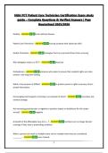 NHA PCT Patient Care Technician Certification Exam study guide &ndash; Complete Questions & Verified Answers &vert; Pass Guaranteed 2025&sol;2026