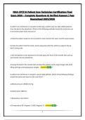 NHA CPCT&sol;A Patient Care Technician Certification Final Exam 2026 &ndash; Complete Questions & Verified Answers &vert; Pass Guaranteed 2025&sol;2026