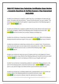 NHA PCT Patient Care Technician Certification Exam Review &ndash; Complete Questions & Verified Answers &vert; Pass Guaranteed 2025&sol;2026