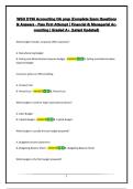WGU D196 Accounting OA prep &vert;Complete Exam Questions & Answers - Pass First Attempt &vert; Financial & Managerial Accounting &vert; Graded A&plus; &lpar;Latest Updated&rpar;
