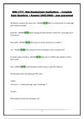WGU C777- Web Development Applications  &ndash; Complete Exam Questions &plus; Answers &lpar;2025&sol;2026&rpar; &ndash; pass guaranteed