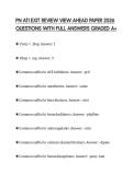 PN ATI EXIT REVIEW VIEW AHEAD PAPER 2026 QUESTIONS WITH FULL ANSWERS GRADED A&plus;