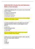 NURS 5432 FNP 1 Practice Test 2026&colon; Family Nurse Practitioner Exam Questions with Answers and Detailed Rationales
