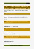TCCC TIER 3 Questions and Correct  Answers&sol; Latest Update &sol; Already Graded