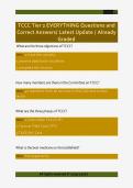 TCCC Tier 2 EVERYTHING Questions and  Correct Answers&sol; Latest Update &sol; Already  Graded