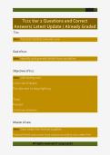 Tccc tier 2 Questions and Correct  Answers&sol; Latest Update &sol; Already Graded