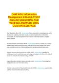 C468 WGU Information Management EXAM LATEST 2025-26- QUESTIONS AND VERIFIED ANSWERS 100&percnt; GUARANTEED PASS
