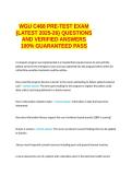  WGU C468 C468 WGU Information &semi; PRE-TEST EXAM &lbrace;LATEST 2025-26&rcub; QUESTIONS AND VERIFIED ANSWERS 100&percnt; GUARANTEED PASS