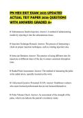 PN HESI EXIT EXAM 2025 UPDATED ACTUAL TEST PAPER 2026 QUESTIONS WITH ANSWERS GRADED A&plus;