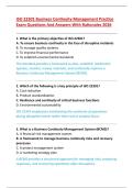 ISO 22301 Business Continuity Management Practice Exam 2026&colon; Questions&comma; Answers&comma; and Detailed Rationales