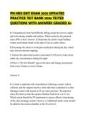 PN HESI EXIT EXAM 2025 UPDATED PRACTICE TEST BANK 2026 TESTED QUESTIONS WITH ANSWERS GRADED A&plus;