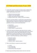 ATI Fluid and Electrolytes Exam 2 2026
