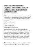 PN HESI FUNDAMENTALS EXAMS 2 CERTIFICATION EVALUATION EXAMS 2026 COMPLETE QUESTIONS AND ANSWERS GUARANTEED TO PASS
