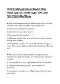 PN HESI FUNDAMENTALS EXAMS 2 FINAL PAPER 2026 TEST PAPER QUESTIONS AND SOLUTIONS GRADED A&plus;