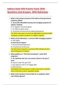 Indiana State HFA Practice Exam 2026&colon; Questions&comma; Answers&comma; and Detailed Rationales