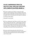 PN VATI COMPREHENSIVE PREDICTOR PRACTICE B FINAL PAPER 2026 QUESTIONS WITH COMPLETE SOLUTIONS GRADED A&plus;