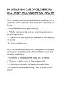 PN VATI NURSING CARE OF CHILDREN EXAM FINAL SCRIPT 2026 COMPLETE SOLUTION SET
