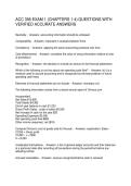 ACC 356 EXAM 1 &lpar;CHAPTERS 1-4&rpar; QUESTIONS WITH VERIFIED ACCURATE ANSWERS