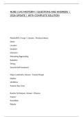 NURS 1145 MIDTERM &vert; QUESTIONS AND ANSWERS &vert; 2026 UPDATE &vert; WITH COMPLETE SOLUTION