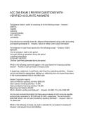 ACC 356 EXAM 2 REVIEW QUESTIONS WITH VERIFIED ACCURATE ANSWERS