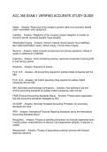 ACC 356 EXAM 1 VERIFIED ACCURATE STUDY GUIDE