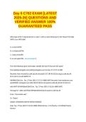Day 5 C702 EXAM -LATEST 2025-26- QUESTIONS AND VERIFIED ANSWER 100&percnt; GUARANTEED PASS&period;