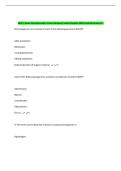 MBC 1 Exam Questions with Correct Answers&vert; Latest Update 100&percnt; Verified