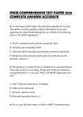 PNCB COMPREHENSIVE TEST PAPER 2026 COMPLETE ANSWERS ACCURATE