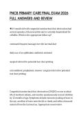 PNCB PRIMARY CARE FINAL EXAM 2026 FULL ANSWERS AND REVIEW