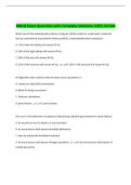MDCB Exam Questions with Complete Solutions 