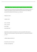 MDCB Math Exam Questions with Complete Solutions
