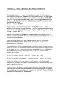 FNAN 522 FINAL QUESTIONS AND ANSWERS