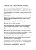 FNAN 522 EXAM 1 QUESTIONS AND ANSWERS