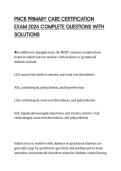PNCB PRIMARY CARE CERTIFICATION EXAM 2026 COMPLETE QUESTIONS WITH SOLUTIONS
