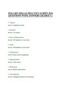POLI 2051 HOGAN PRACTICE SCRIPT 2026 QUESTIONS WITH ANSWERS GRADED A&plus;
