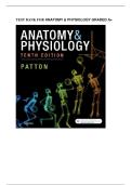 Test bank for Anatomy & Physiology with test questions and answers graded A&plus;