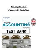 Accounting 28th Edition &lpar;2026&rpar; &ndash; Warren &ndash; Test Bank PDF