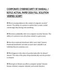 CORPORATE CYBERSECURITY BY RANDALL J BOYLE ACTUAL PAPER 2026 FULL SOLUTION VERIFIED SCRIPT