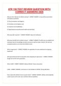 ATR 150 TEST REVIEW QUESTION WITH CORRECT ANSWERS 2026