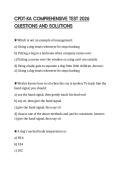 CPDT-KA COMPREHENSIVE TEST 2026 QUESTIONS AND SOLUTIONSCPDT-KA COMPREHENSIVE TEST 2026 QUESTIONS AND SOLUTIONS