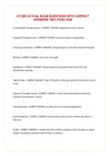 ATCBE ACTUAL EXAM QUESTIONS WITH CORRECT ANSWERS 100&percnt; PASS 2026