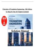 Solutions Manual &ndash; Principles of Foundation Engineering 10th Edition by Braja M&period; Das &vert; All Chapters Covered &vert; Instant PDF Download