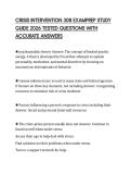 CRISIS INTERVENTION 308 EXAMPREP STUDY GUIDE 2026 TESTED QUESTIONS WITH ACCURATE ANSWERS