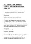 CSLB C10 TEST 1 FINAL PAPER 2026 COMPLETE QUESTIONS WITH ANSWERS GRADED A&plus;