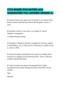CTCD BOARD EVALUATION 2026 GUARANTEED PASS ANSWERS GRADED A&plus;