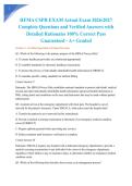 HFMA CSPR EXAM Actual Exam 2026&sol;2027 Complete Questions and Verified Answers with Detailed Rationales 100&percnt; Correct Pass Guaranteed - A&plus; Graded