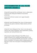 CTCD EXAMINATION SET 2026 SOLVED QUESTIONS GRADED A&plus;