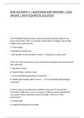 NUR 333 EXAM 1 &vert; QUESTIONS AND ANSWERS &vert; 2026 UPDATE &vert; WITH COMPLETE SOLUTION
